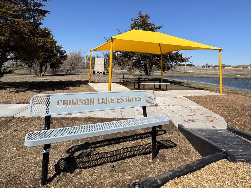 Crimson Lake Estates - custom bench